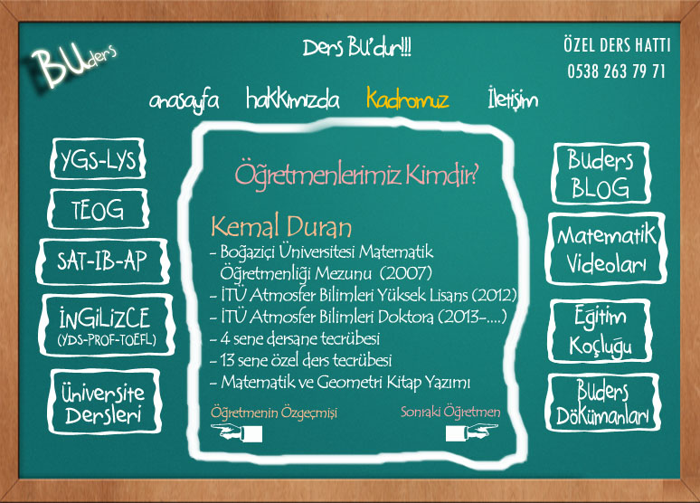 Kemal Duran Matematik retmeni