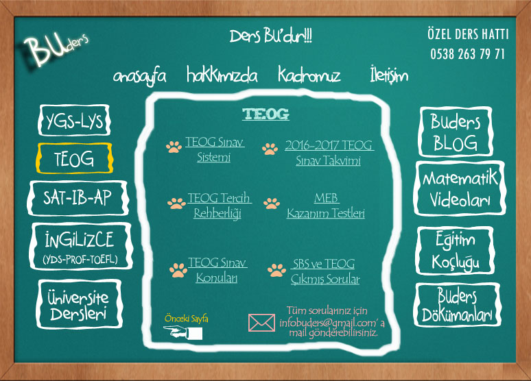 TEOG zel Ders